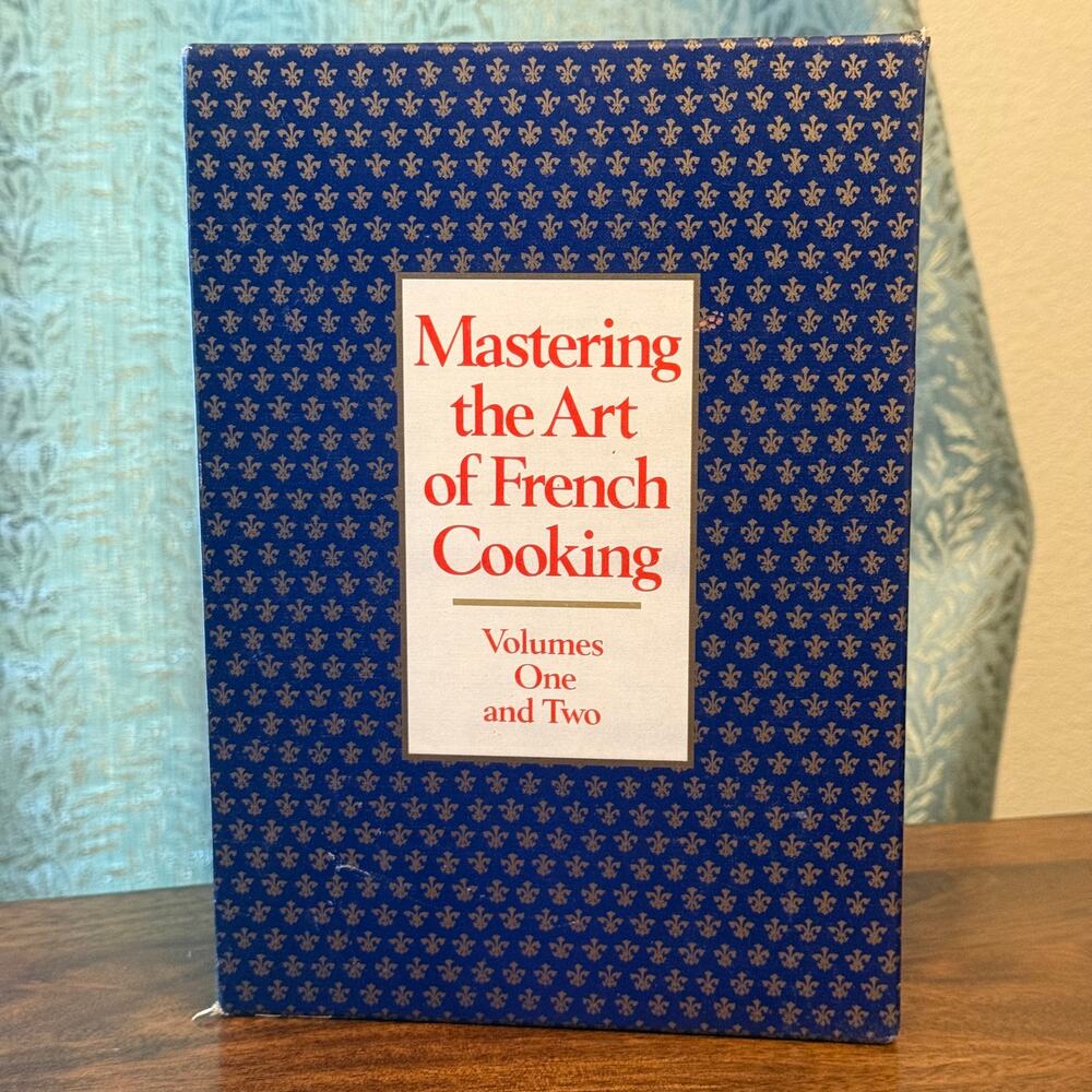 Julia Child Mastering Art of French Cooking 2 Vol Set 1971 Slipcase